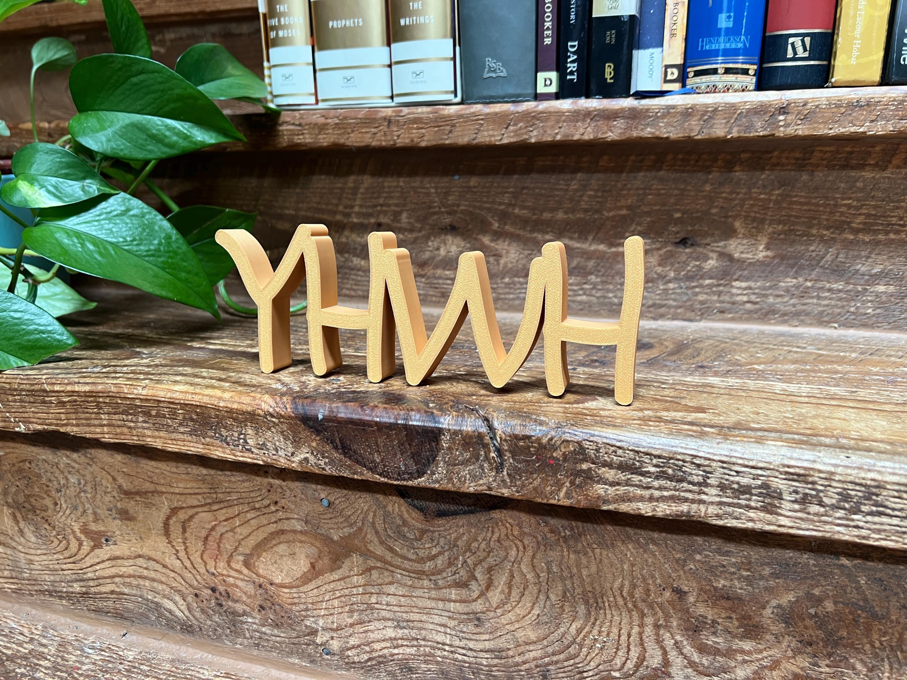 YHWH Freestanding Sign Decor
