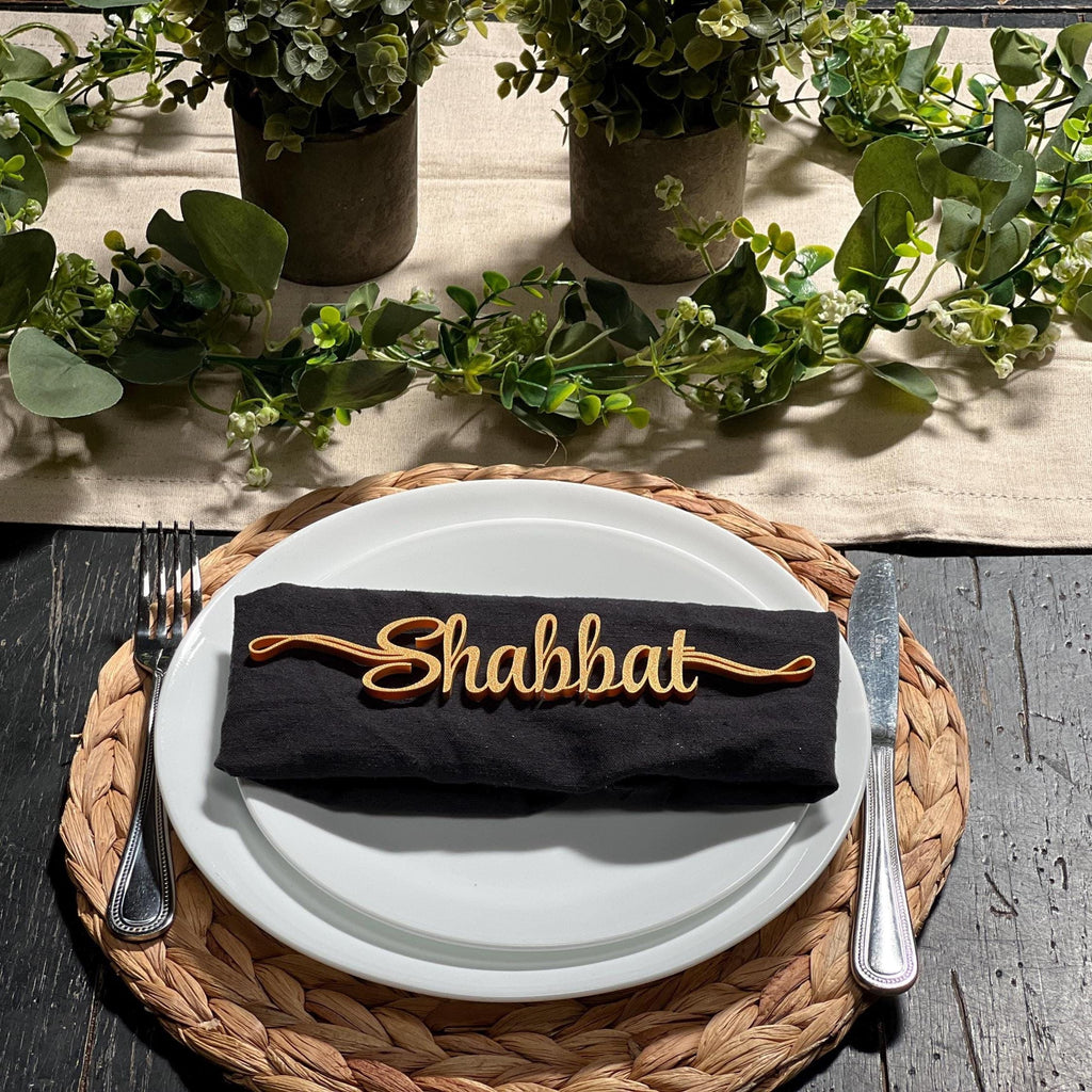 Shabbat Plate Decor | Shabbat Table Decor