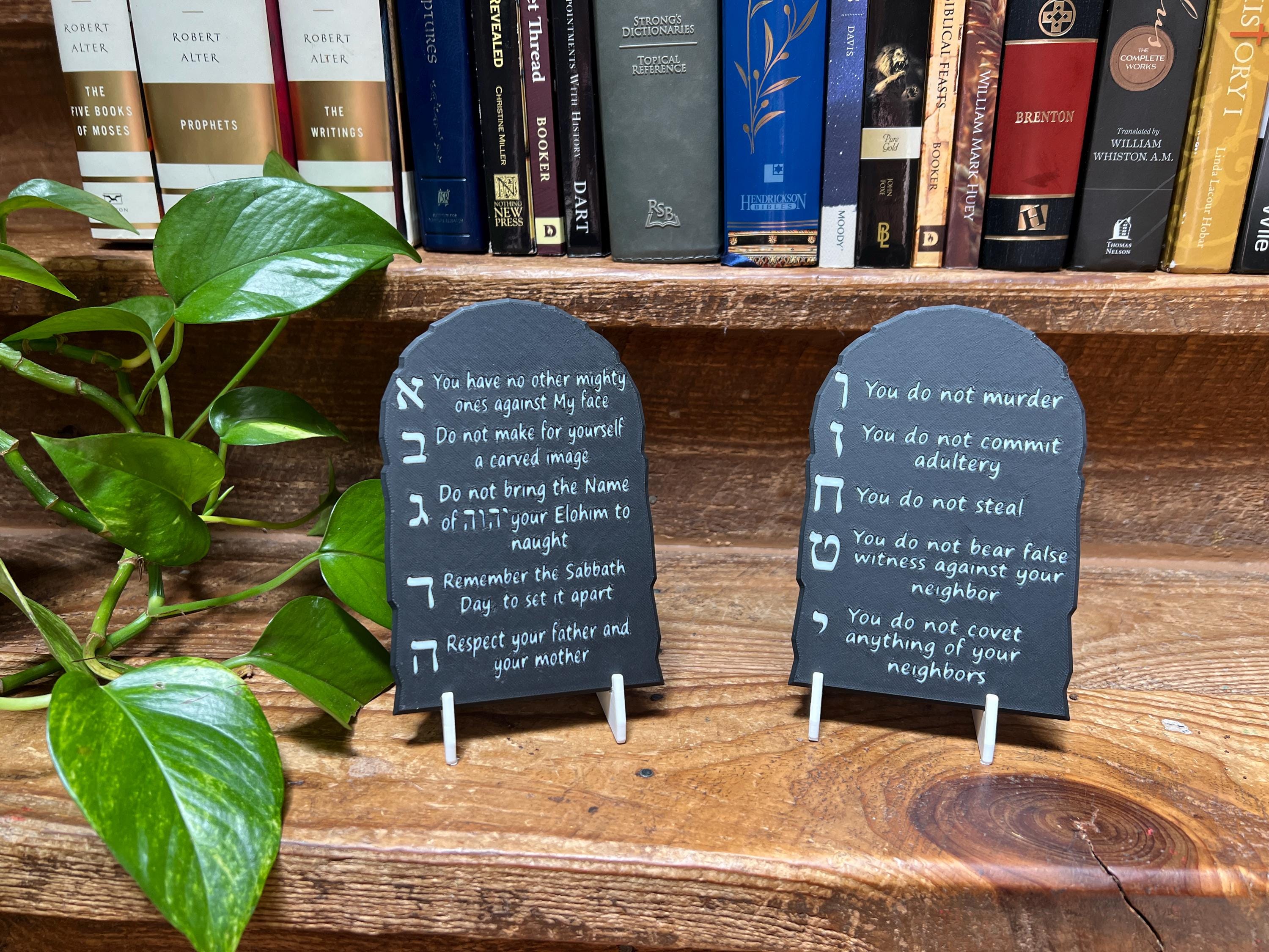 The Ten Commandments Tablets | 3D Printed