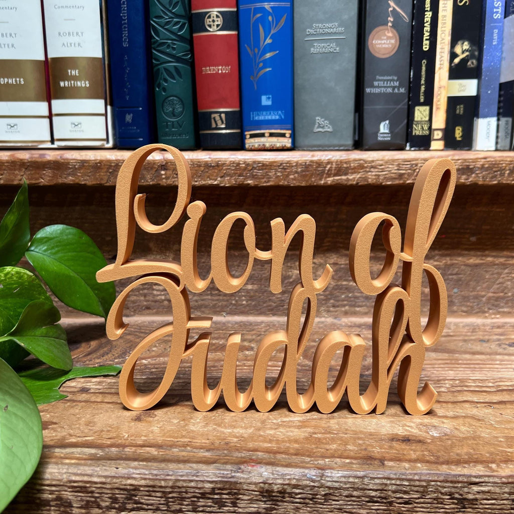 Lion of Judah Freestanding Sign Decor