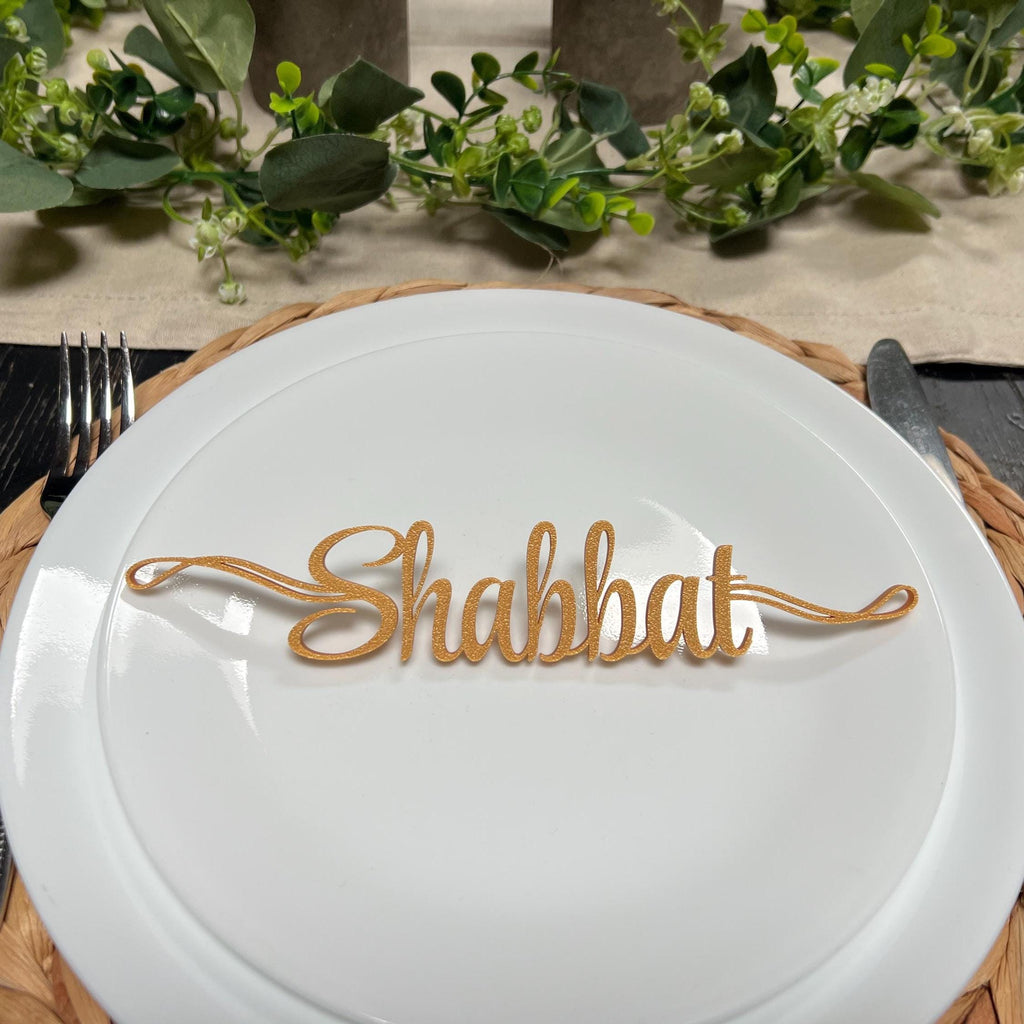 Shabbat Plate Decor | Shabbat Table Decor
