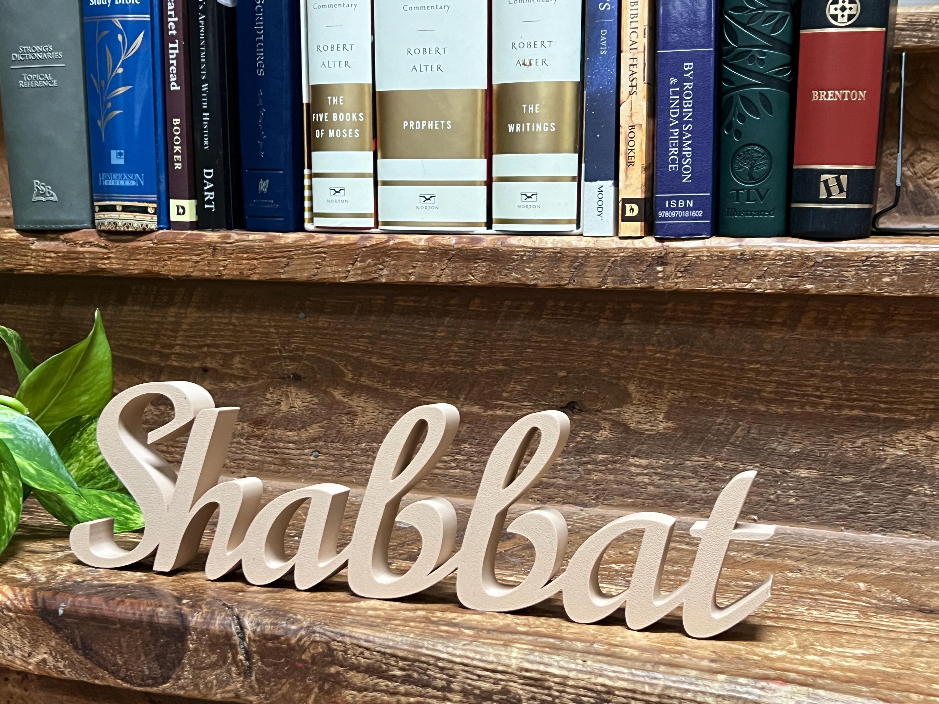 Shalom Freestanding Sign Decor | Shabbat Shalom Bundle Available