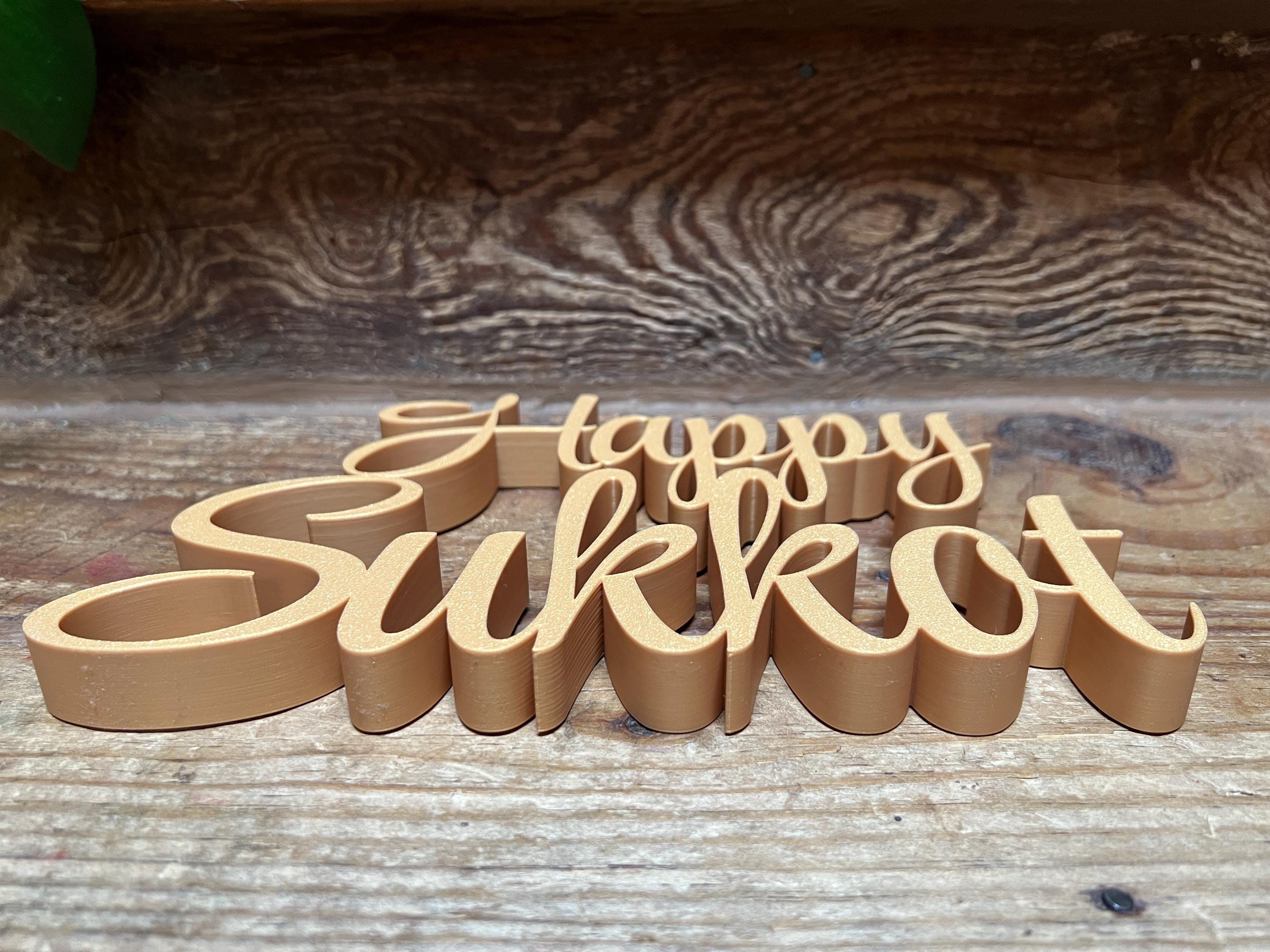 Happy Sukkot Freestanding Sign Decor