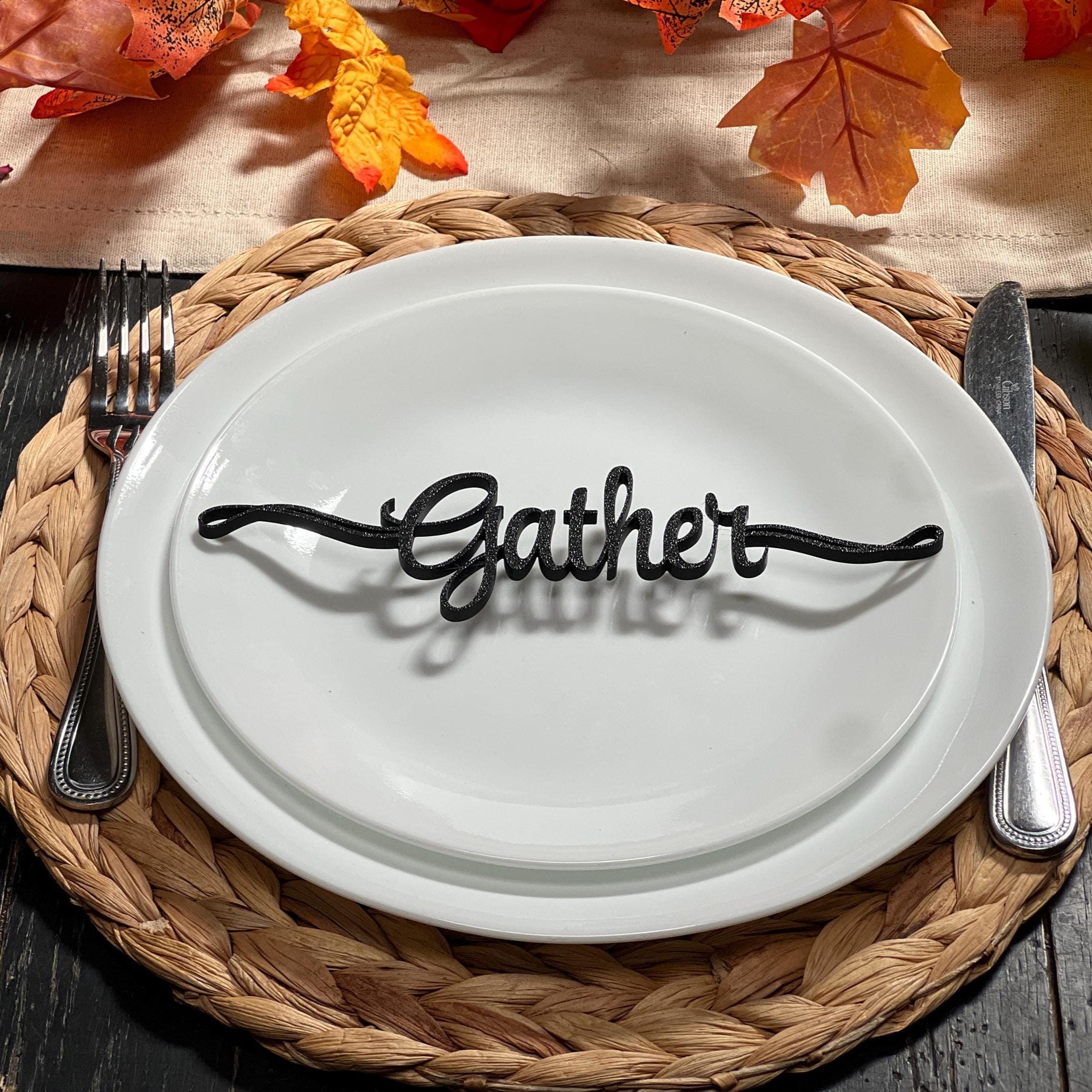 Gather Plate Decor | Gather Table Decor