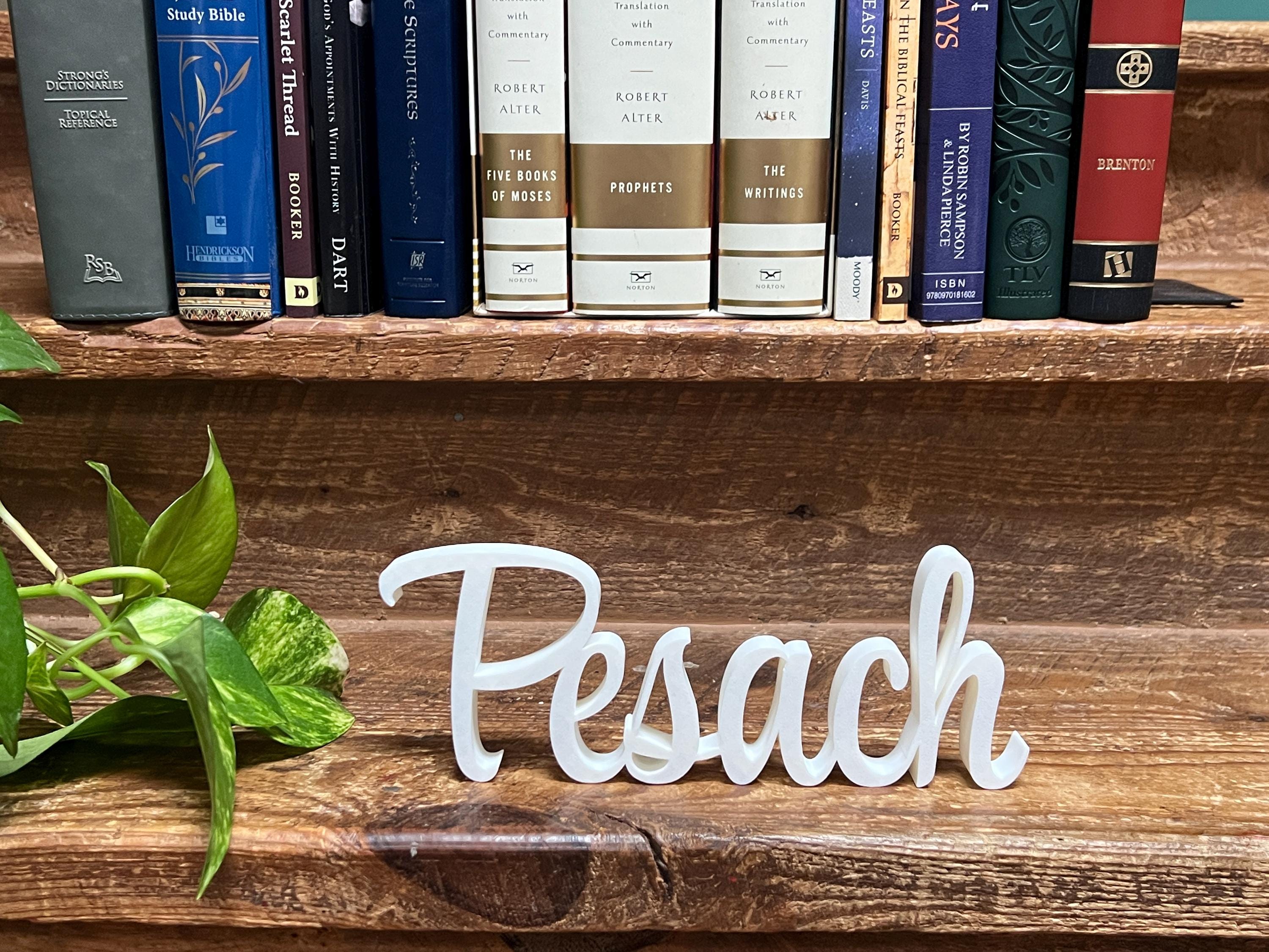 Feast Days Moedim Freestanding Sign Decor | Transliterated Hebrew Feast Days