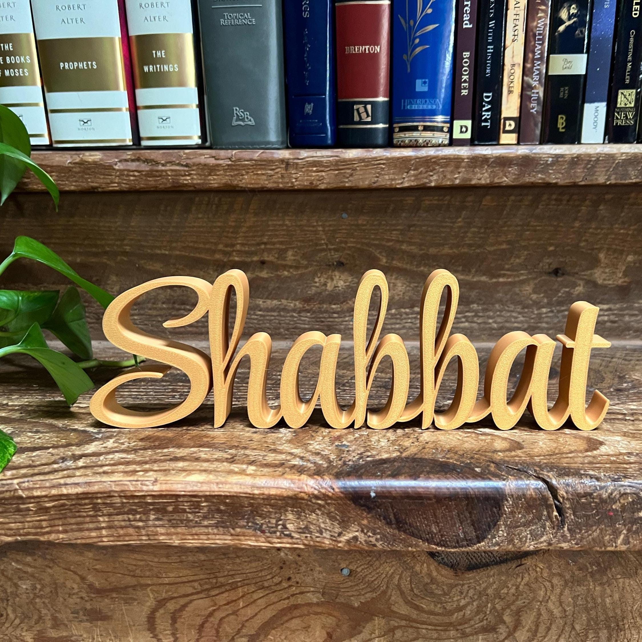 Shabbat Freestanding Sign Decor | Shabbat Shalom Bundle Available