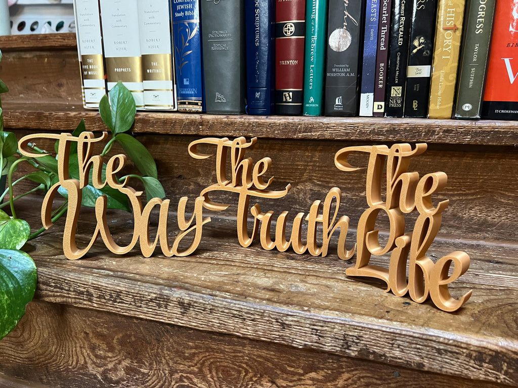 The Way The Truth The Life Bundle Freestanding Sign Decor