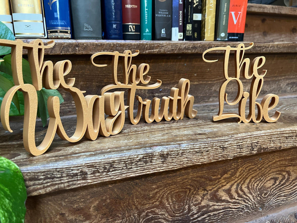 The Way The Truth The Life Bundle Freestanding Sign Decor