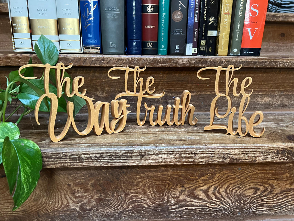 The Way The Truth The Life Bundle Freestanding Sign Decor