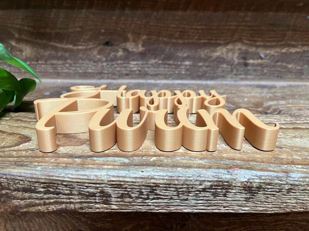 Happy Purim Freestanding Sign Decor | Purim 3D Name Sign | Table Bookshelf Decor | Jewish Home Decore