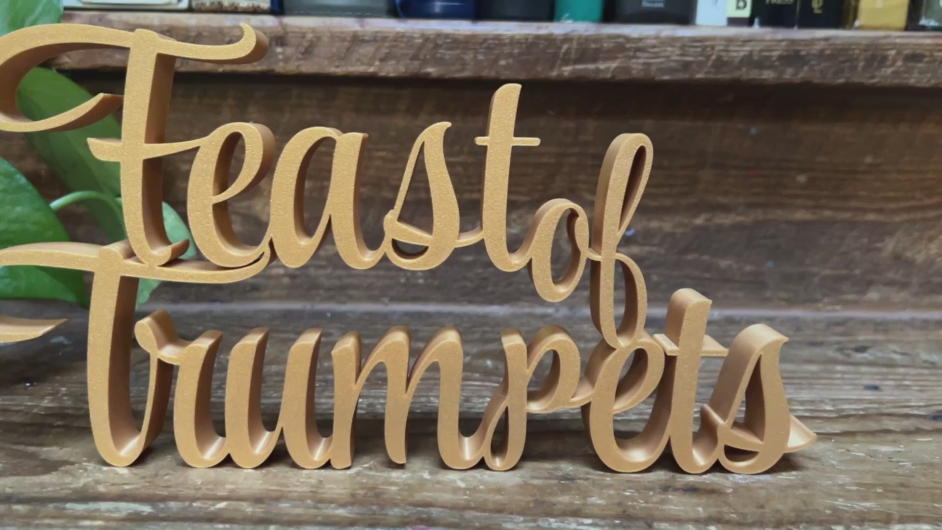 Feast of Trumpets Freestanding Sign Decor | Feast Day Bundle Available